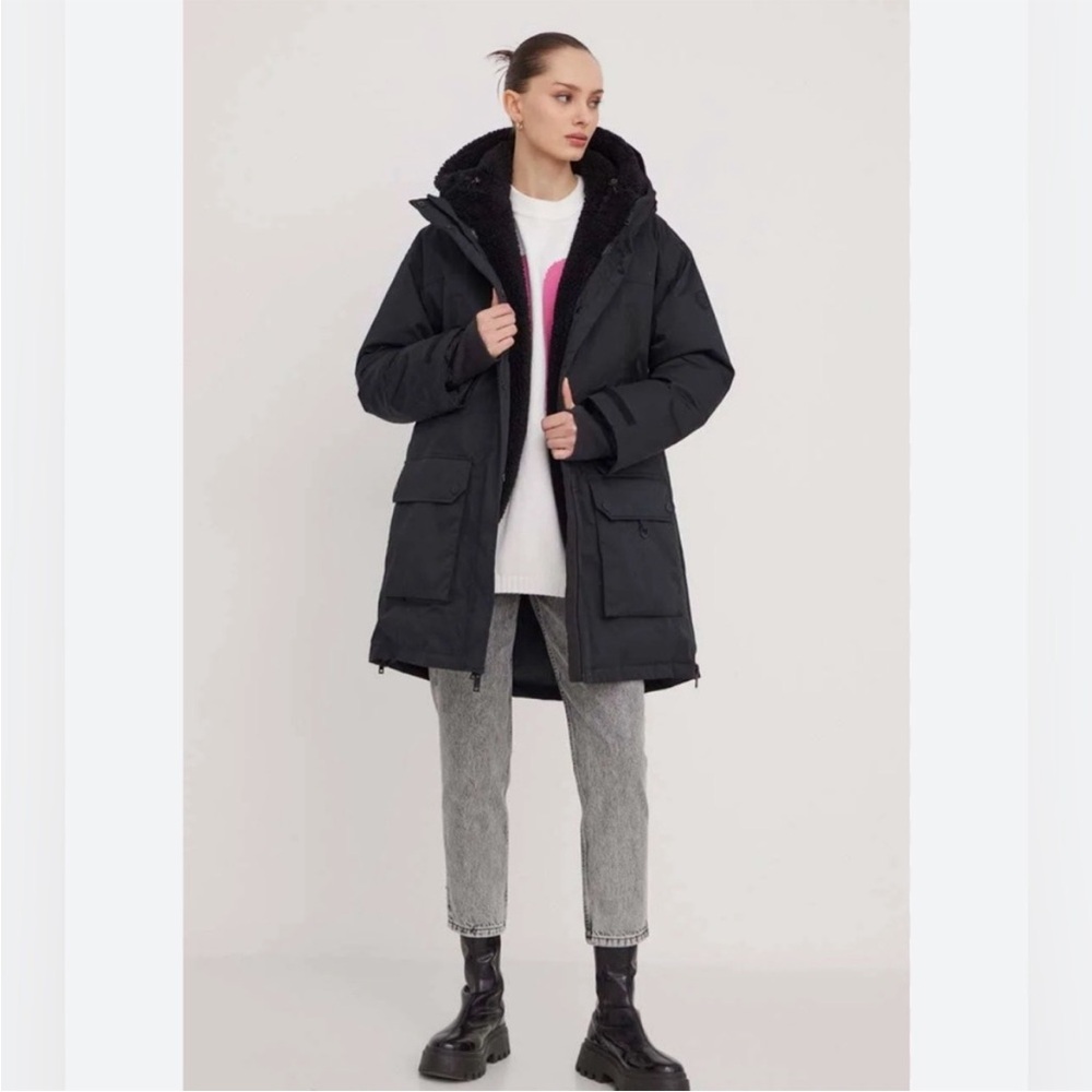 UGG Adirondack Parka 2.0 Frost 3 IN 1 Hooded Down Puffer Sherpa Jacket Coat